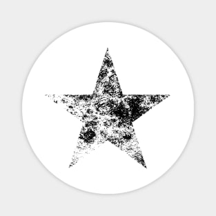 Distressed Big Star in Black Magnet